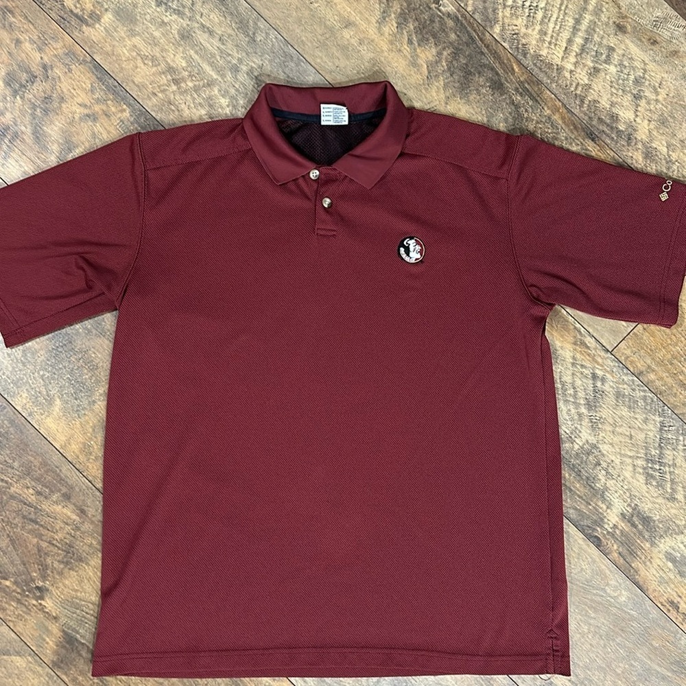 COLUMBIA FSU Seminoles Polo, Size L, EUC